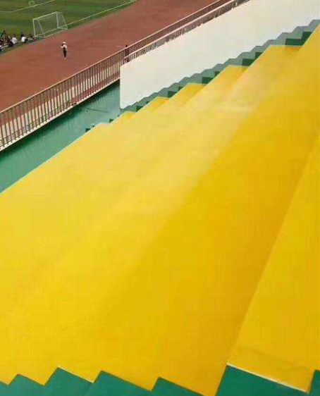 四川球场台阶翻新修补改造